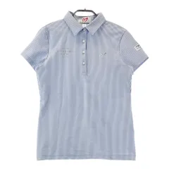 サイズ：1 MASTER BUNNY EDITION マスターバニーエディション  半袖ポロシャツ ストライプ柄 ホワイト系 [240101369069]# ゴルフウェア レディース ストスト