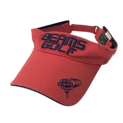 BEAMS GOLF ビームスゴルフ  サンバイザー  レッド系 56-58 [240101525952] ゴルフウェア ストスト