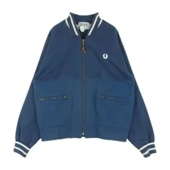 Nigel Cabourn ナイジェルケーボン FRED PERRY フレッドペリー ジップアップ ジャケット ブルゾン 英国製 ネイビー系 ブルー系 36【中古】のサムネイル