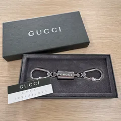 【未使用級】GUCCI グッチ キーホルダー カラビナ 本革 未使用級】GUCCI グッチ キーホルダー カラビナ 本革 中古・古着