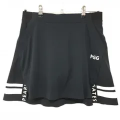 【超美品】PGGパーリーゲイツ スカート ダークネイビー×白 後裾ライン 内側インナーパンツ レディース 0(S) ゴルフウェア PEARLY GATES