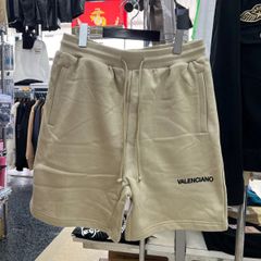 VALENCIANO バレンシアーノ⚫︎パンツ　ハーフパンツ　ベージュ　フロッキー　ロゴショーツ　M L