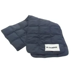 JIL SANDER+ ジルサンダープラス 21AW JPUT590094 キルティング ダウン スカーフ マフラー ネイビー系【中古】のサムネイル