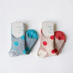 meri ja kuu (メリ ヤ クー) | 色の輪郭 ショートソックス (lightgray/ivory) | ソックス 靴下 シンプル