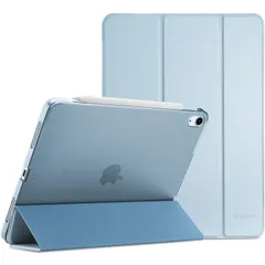 【数量限定】Air 第5世代 / 第4世代 / ケース 軽量 Air スタンド 三つ折り フォリオ保護ケース iPad 半透明バックカバー Apple iPad Pencil 2対応 対応端末：iPad (2024) air 11インチ M2 M2 (2024