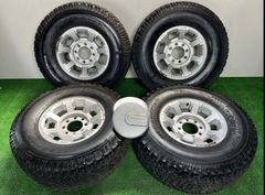 【管理番号 DO-2】 ハマー 純正ホイール 17インチ 8.5J +18 PCD165.1-8H 315/70R17 グッドリッチ オールテレーン センターキャップ2個欠品