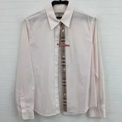 BURBERRY LONDONバーバリーロンドン長袖ボタンシャツ(M)★クリーニング済み★      e.s