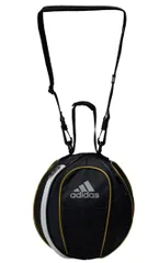 💖大人気！@アディダス サッカー用ボールバッグ　ブラック×ホワイト×ゴールド