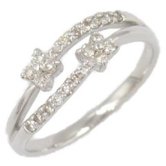 ジュエリー JEWELRY リング・指輪 ダイヤモンド リング ﾀﾞｲﾔ 2.5g #11 K18WG（ホワイトゴールド） ダイヤモンド リング レディース Used A
