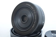 250209★極上★ キヤノン Canon 単焦点広角レンズ EF-M22mm F2 STM ミラーレス一眼対応 キヤノン EFマウント ブラック、黒色