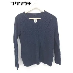 ◇ FREAK'S STORE フリークスストア コットン 長袖 ニット セーター サイズF ネイビー レディース 【中古】 【1102080006138】