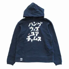 CHUMS チャムス ハングウィズユアチャムス パーカー プルオーバートップス 長袖 ネイビー サイズM メンズ 【中古】