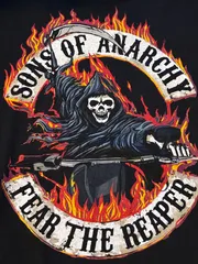 SONS OF ANARCHY サンズ・オブ・アナーキー アメリカンドラマ　海外ドラマ　ヴィンテージ　tシャツ  ムービーt  バイカー　バンドtシャツ　バンt  メタル　ロック　スカル　ハーレー　メタリカ　KISS  ドクロ　骸骨　死神