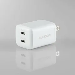 【新品・5営業日で発送】ELECOM エレコム AC充電器／USB PD対応／30W／USB-C×2(MPA-ACCP9430WH)