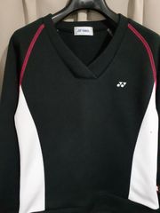 YONEX ヨネックス HEAT CAPSULE Vネック スウェット レディースS 黒