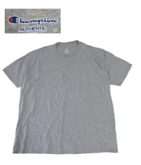 Champion AUTHENTIC　半袖無地Tシャツ　グレー