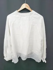 ◇ ⊇ Bab バブ シアーレイヤード 長袖 スウェット トレーナー サイズFREE ライトグレー アイボリー系 レディース E  【1506180002906】