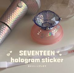 seventeen セブチ ペンライト 球体 英字 ステッカー オーダー