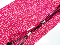 【一輝堂】リサイクル着物 和装小物 帯揚げ帯締めセット 帯揚 帯締 振袖用　 伊賀組紐 丸組 手組 金糸 25w07-8361