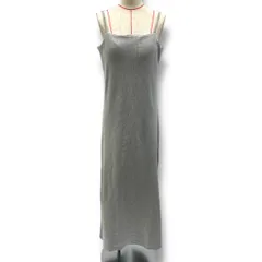 SHENERY シーナリー カップ付リブロングワンピース タイト ドレス キャミワンピース SNZ1031609A0001 シンプル 灰色 グレー サイズ38 レディース 夏 ゴーゴー古着久喜倉庫店 草有212