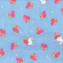 Wガーゼプリント　綿100％　112cm巾x100cm　ハンドメイド　すたい　ベビー用品