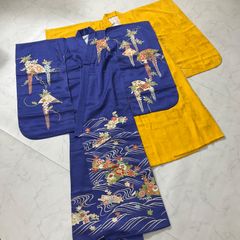 七五三 5歳 男児 110cm 着物 羽織 長襦袢 兜 袴 雪駄 - メルカリ