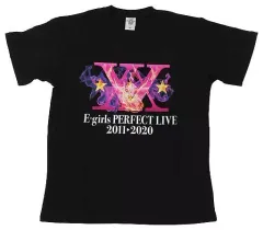 【中古】衣類 E-girls ツアーTシャツ IGNITION ブラック Sサイズ 「E-girls PERFECT LIVE 2011 2020」