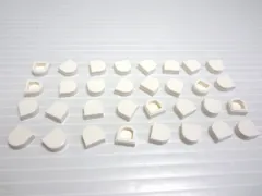 レゴ★未使用！白色の１×１タイル３２点セット（半円）