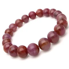 「1点もの 現品」ルビー ブレスレット 10mm パワーストーン ブレスレット メンズ レディース 天然石 数珠 アクセサリー パ