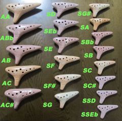 オカリナ基本４本セット　Ｏ.ＴＮＢ◆手作り陶製◆ＡＣ　ＳＦ　ＳＧ　ＳＣ管 Amazon | TNG オカリナ ソプラノC調 12穴 陶器製 高級ブルー釉薬
