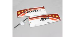 京商 KYOSHO 主翼セット レッド,サーボ付(U CAN FLY)