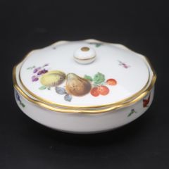 ITLJ600GROXW Meissen マイセン シュガーポット フルーツ ボタニカル 金彩 ホワイト 陶器 キッチン インテリア 洋食器 テーブルウェア ブランド