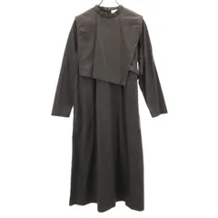 MiCi ミチ 長袖 ロングワンピース F ブラウン系 レディース 古着