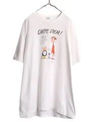 【お得なクーポン配布中!】 90s USA製 ビルザキャット ジョーク イラスト プリント Tシャツ メンズ レディース XL 古着 オールド キャラクター シングルステッチ ネコ