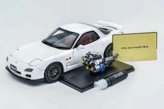 Polar Master 1/18 マツダ RX-7 スピリットR ホワイト フル開閉 FD3S エンジン付 Mazda RX7 Spirit R PLM22001-01