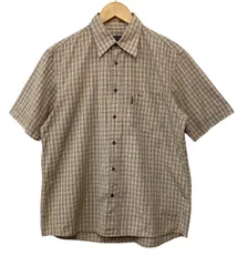 BURBERRY BLACK LABEL バーバリー ブラックレーベル ノバチェック 半袖シャツ サイズ3 メンズ BMW20-901 中古 D4