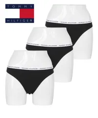 新品 未使用 並行輸入 TOMMY HILFIGER トミー ヒルフィガー 下着 【3枚セット】RECYCLED ESSENTIALS レディース ショーツ 518613【メール便】 ブラックセット