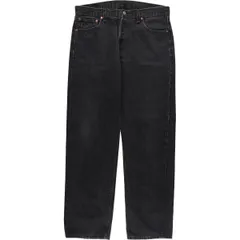 古着 00年代 リーバイス Levi's 501-0660 ブラックデニム ストレートデニムパンツ USA製 メンズw34相当/evb009647