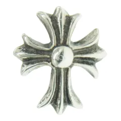 CHROME HEARTS クロムハーツ（原本無） No2 CH クロス スタッド ピアス シルバー系【中古】