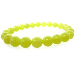 【※ギャランティーカード付き!!】 ヒーラーライトブレスレット【８ｍｍ珠】※内径サイズ：約１４〜１８ｃｍ選択可能 Healerite ※ロバート・シモンズ氏のヘブン＆アース社製!! Ｈ＆Ａ社製 天然石 パワーストーン ヒーラー ライト ８ｍｍ玉 ブレスレット