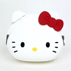 サンリオ ハローキティ フェイス型シリコンがまぐちポーチ mimi POCHI ホワイト Sanrio