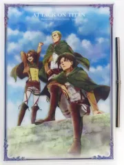 【中古】アクリルスタンド・アクリルパネル リヴァイ＆ハンジ＆エルヴィン アクリルボード 「一番くじ 進撃の巨人～壁の外の世界～」 C賞