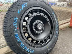 ハリアー RAV4 CX8 17インチ タイヤホイール4本セット LEXXEL SwaGGer YOKOHAMA GEOLANDAR X-AT 245/65R17 ホワイトレターのサムネイル
