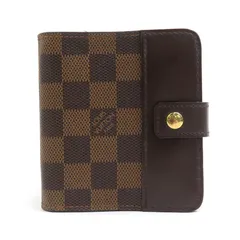 ルイ ヴィトン LOUIS VUITTON  二つ折り財布 ダミエ コンパクトジップ N61668