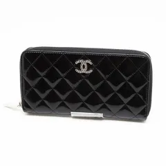 正規品【CHANEL】エナメル 長財布 〈24時間以内に発送〉 CHANEL シャネル ブリリアント エナメル 長財布 ブラック ランド