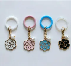 アンブレラマーカー、傘の目印、チャーム (カメリア) 1個