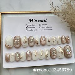 オーダーメイド/匿名配送可能/ネイルチップ22枚入り/全サイズ入り/結婚式/成人式/結婚式ネイル/ブライダル