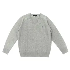 イーストボーイ セーター EASTBOY プルオーバー2ndライン スクールセーター 制服 Vネック ニット 学生 女子 レディース 2226003 ライトグレーxネイビー(920)