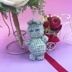 【福祉施設制作】きのみりんご作　あみぐるみ　「カッパのあみぐるみ」NO.4376　P（弐）