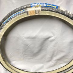 【訳あり2本セット】24インチ 自転車用タイヤ SR199 24×1-3/8 W/O ブラック/ホワイト Deming L/T 耐摩耗タイヤ 2本セット